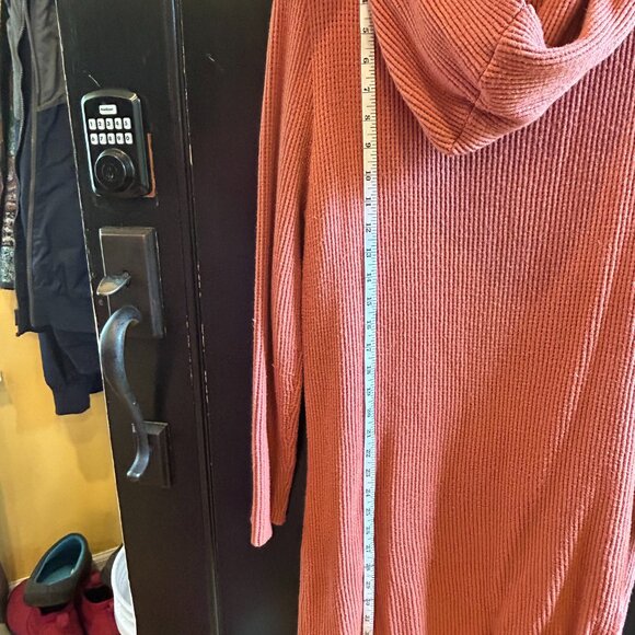 Soft ribbed 100% recycled CARVE long hoodie - Picture 4 of 7